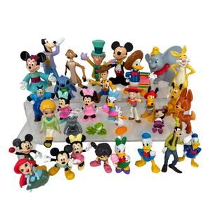 Disney Mini Figures Mickey Donald Toy Story Cake Toppers PVC Mixed Lot of 31